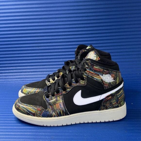 Size 6.5Y- GS Nike Air Jordan 1 Retro High Black History Month 2016 Women’s 8 - Picture 2 of 8